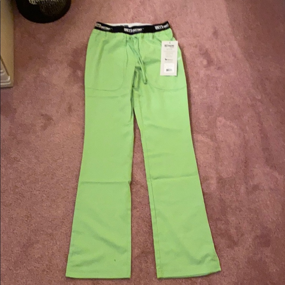 Green scrub pants
